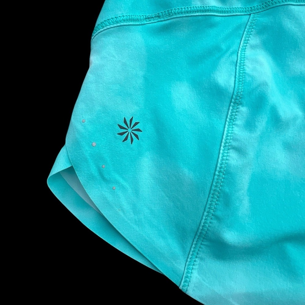 Athleta Run With It 3.5" Athletic Training Running Shorts Women XXS Teal NWT - Picture 5 of 11